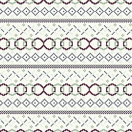矢量图 休闲风 二方连续 免费素材