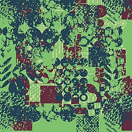 矢量圖 破碎風(fēng)格 綠色 免費(fèi)素材