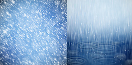 精美雨雪背景矢量素材