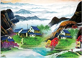 山水風景