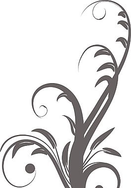 矢量花卉渦流