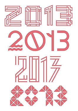 矢量設(shè)計(jì)各種字體2013集