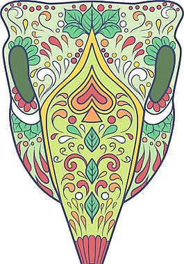 糖頭骨矢量元素