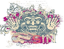 向量的T恤設(shè)計與怪物