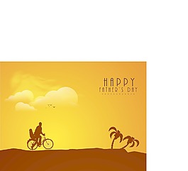 快樂的父親節(jié)賀卡或背景
