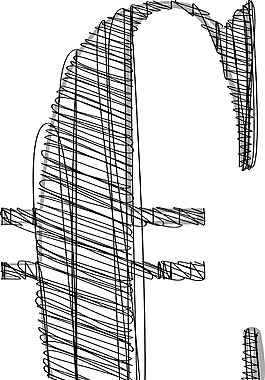 手绘字体矢量插画