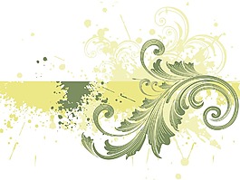 有创意的花卉图案的垃圾