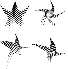 節(jié)日的半色調(diào)的星星