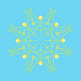 雕刻的雪花