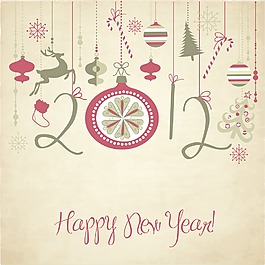 2012新年快樂背景
