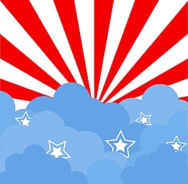 背景七月第四向量的主題設(shè)計