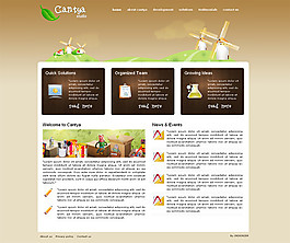 cantya網(wǎng)頁設計模板素材