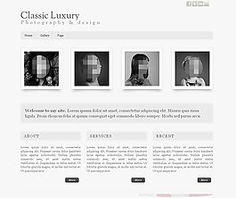 Classic Luxury網(wǎng)頁模板素材