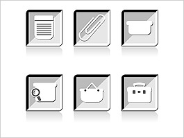 光澤圖標矢量集