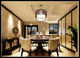 暖色餐廳設(shè)計(jì)