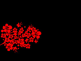 树枝和小花