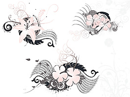 創(chuàng)造性的花卉圖案的紋身