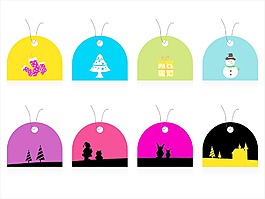 套圣誕節(jié)銷售標(biāo)簽