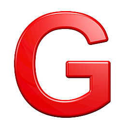 從紅色塑料字母一個字母集白色隔離