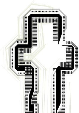 技术字体字母T