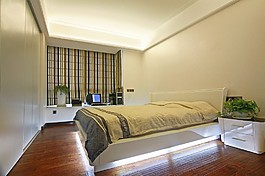 素色臥室設計
