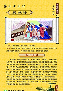 校園文化展板反間計
