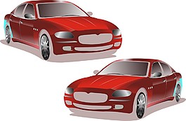 红色汽车
