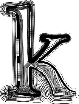 說明信K字體