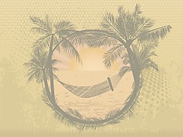 夏天的插畫矢量垃圾