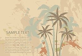 老式的夏季背景矢量插畫
