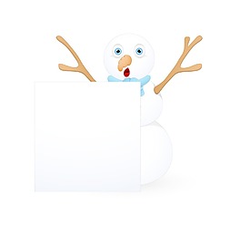 害怕圣誕雪人的旗幟