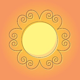 蓬勃發(fā)展的太陽矢量設(shè)計