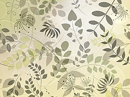 五顏六色的花卉背景矢量插畫