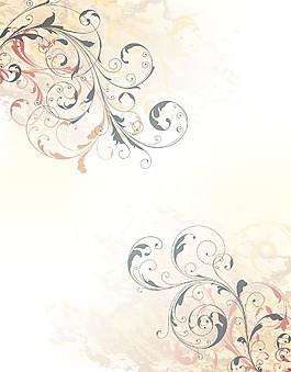 畫花卉背景矢量插畫