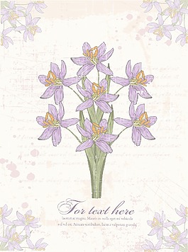 畫(huà)花卉背景矢量插畫(huà)