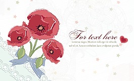 摘要花卉背景矢量