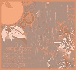 vinatge花卉背景