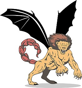 獅子攻擊怪獸