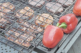 肉类在烧烤