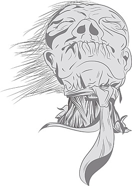 顱骨矢量元素