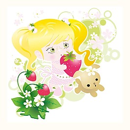 可愛兒童插畫矢量