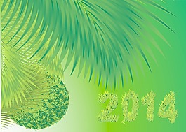 新的2014年綠色天然矢量