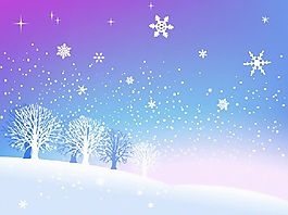 冬天雪向量