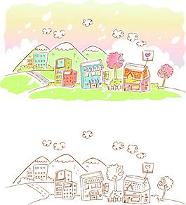 卡通建筑