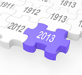 2013块拼图显示未来