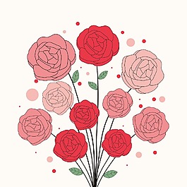 美麗的花卉背景