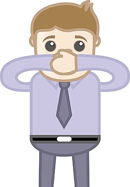 保持相當的商業卡通人物矢量圖