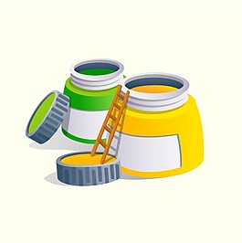 彩色夸张涂料
