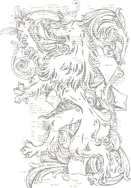 復(fù)古T恤設(shè)計(jì)格里芬