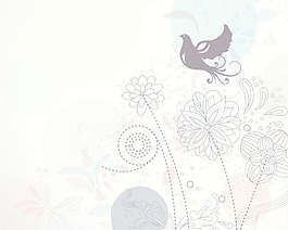 花卉背景矢量插畫